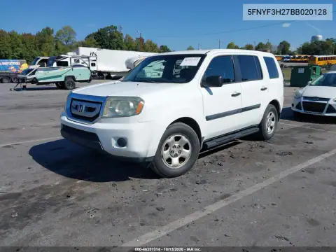 5FNYF3H27BB020128 — 2011 Honda Pilot, фото 3 с аукциона IAAI, Боковая часть