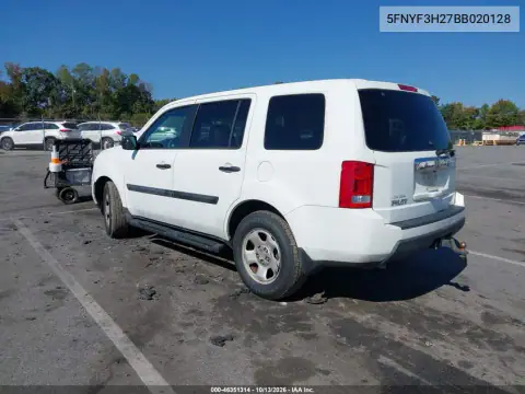 5FNYF3H27BB020128 — 2011 Honda Pilot, фото 4 с аукциона IAAI, Боковая часть