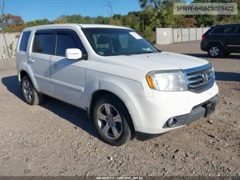 2012 Honda Pilot Ex-L VIN 5FNYF4H55CB075422 фото 2