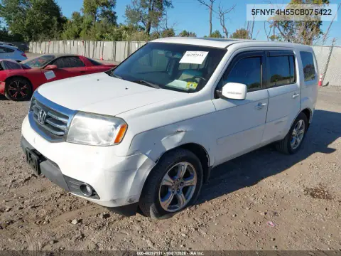 2012 Honda Pilot Ex-L VIN 5FNYF4H55CB075422 фото 3