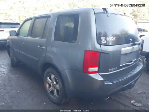 2012 Honda Pilot Ex-L VIN 5FNYF4H53CB049238 фото 4