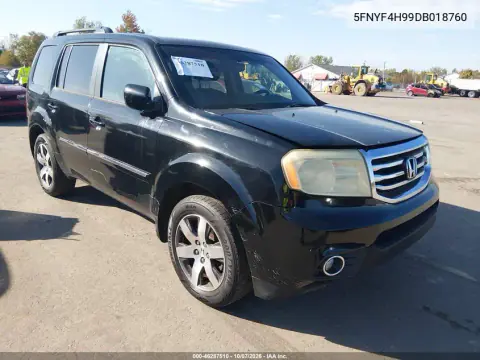 2013 Honda Pilot Touring VIN 5FNYF4H99DB018760 фото 2