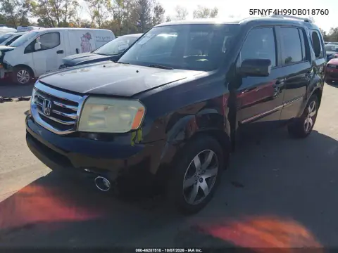 2013 Honda Pilot Touring VIN 5FNYF4H99DB018760 фото 3