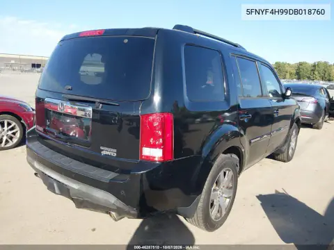2013 Honda Pilot Touring VIN 5FNYF4H99DB018760 фото 5