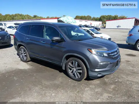 5FNYF6H9XGB107916 — 2016 Honda Pilot, Подтопление, фото до ремонта