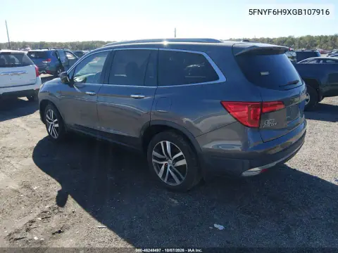 2016 Honda Pilot Touring VIN 5FNYF6H9XGB107916 фото 3