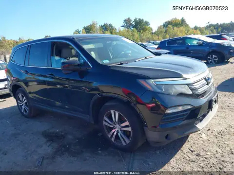5FNYF6H56GB070523 — 2016 Honda Pilot, Пресная вода, фото до ремонта