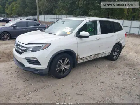 2016 Honda Pilot Ex-L VIN 5FNYF5H88GB022039 фото 3