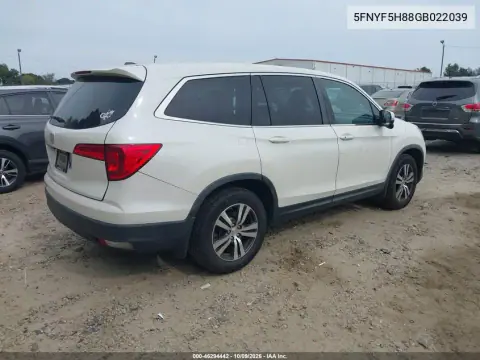 2016 Honda Pilot Ex-L VIN 5FNYF5H88GB022039 фото 5