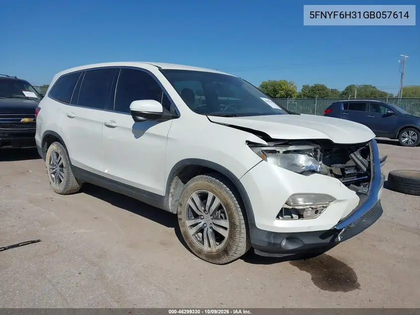 2016 Honda Pilot Ex VIN 5FNYF6H31GB057614 фото 2