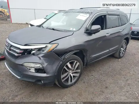 2016 Honda Pilot Elite VIN 5FNYF6H08GB062279 фото 3
