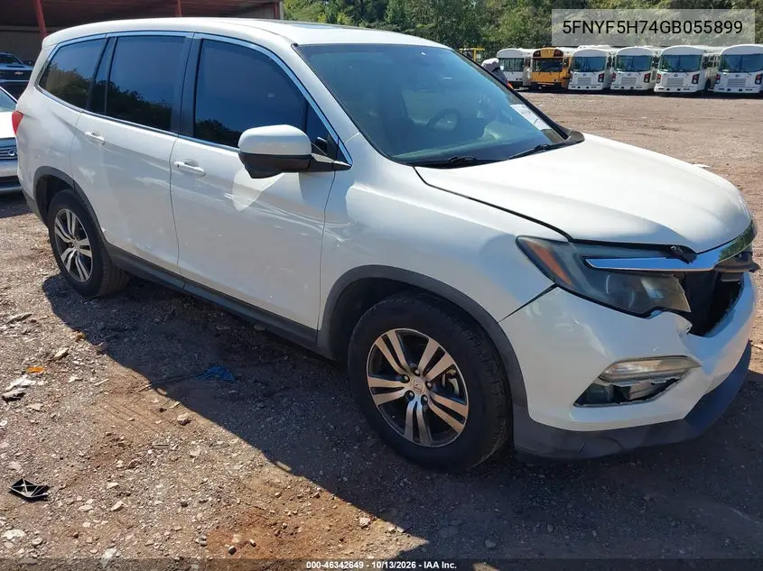 5FNYF5H74GB055899 — 2016 Honda Pilot, фото 2 с аукциона IAAI, Передняя часть