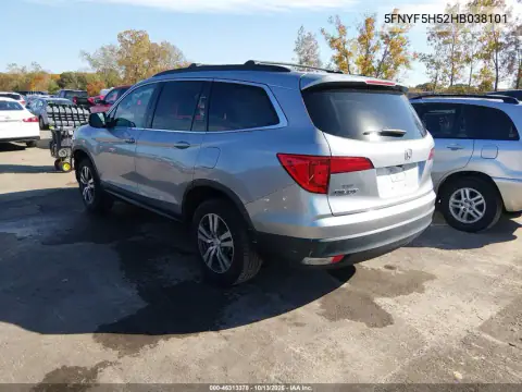 5FNYF5H52HB038101 — 2017 Honda Pilot, фото 4 с аукциона IAAI, Передняя часть