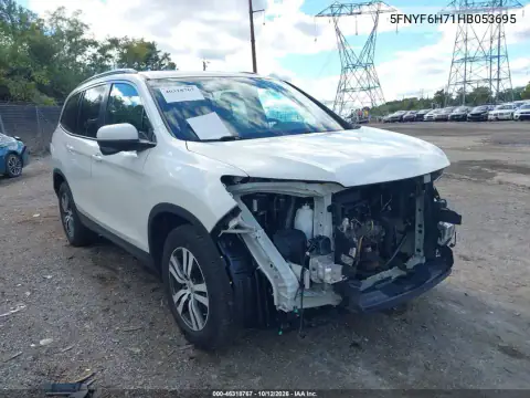 5FNYF6H71HB053695 — 2017 Honda Pilot, Передняя часть, фото до ремонта