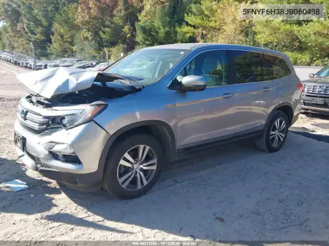 5FNYF6H38JB060498 — 2018 Honda Pilot, фото 2 с аукциона IAAI, Передняя часть