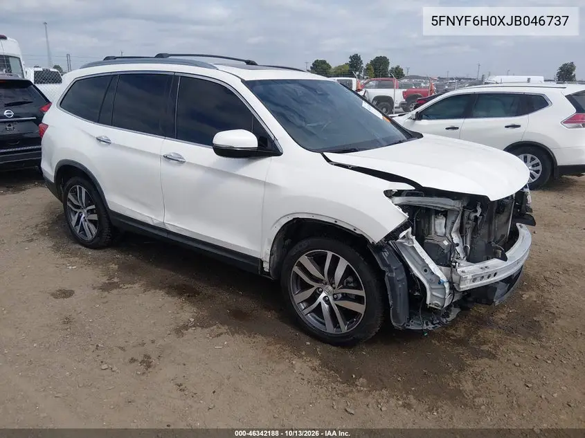 5FNYF6H0XJB046737 — 2018 Honda Pilot, фото 2 с аукциона IAAI, Передняя часть