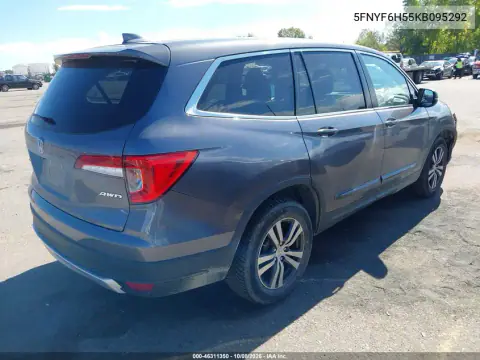 2019 Honda Pilot Ex-L VIN 5FNYF6H55KB095292 фото 5