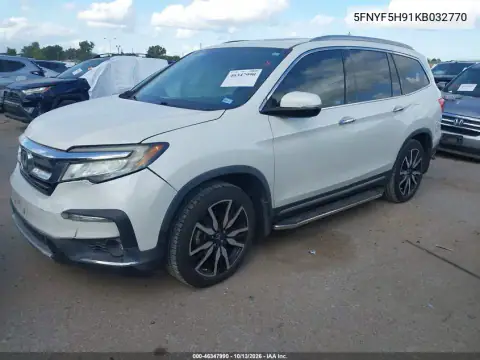 5FNYF5H91KB032770 — 2019 Honda Pilot, фото 3 с аукциона IAAI, Передняя часть