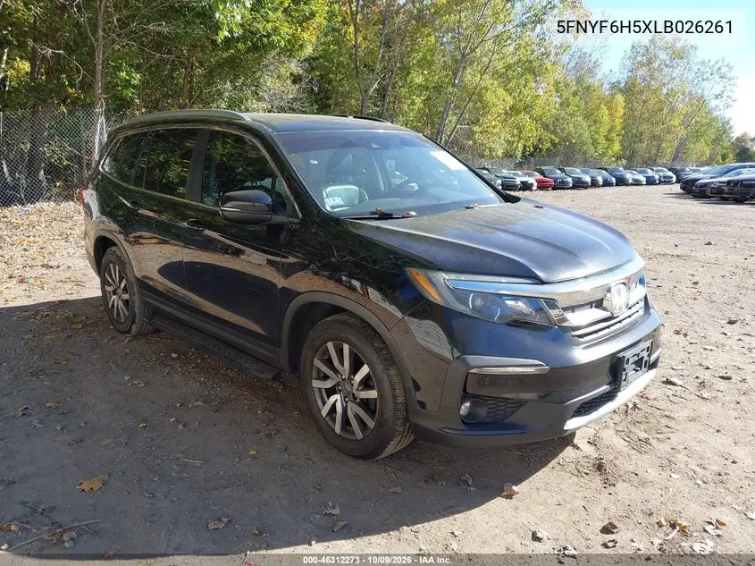 2020 Honda Pilot Awd Ex-L VIN 5FNYF6H5XLB026261 фото 2