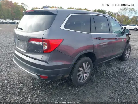 2020 Honda Pilot Awd Ex-L VIN 5FNYF6H53LB006773 фото 5
