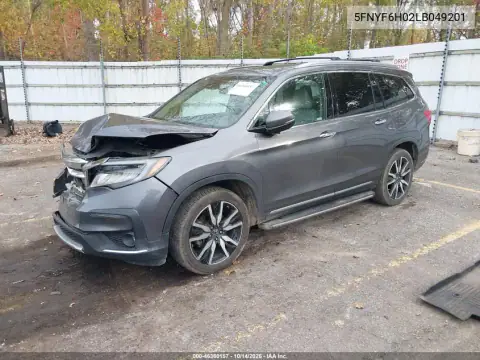 5FNYF6H02LB049201 — 2020 Honda Pilot, фото 3 с аукциона IAAI, Передняя часть