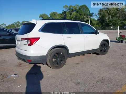 5FNYF5H25MB036777 — 2021 Honda Pilot, фото 4 с аукциона IAAI, Передний левый