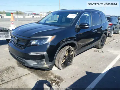 2022 Honda Pilot 2Wd Special Edition VIN 5FNYF5H23NB003844 фото 3