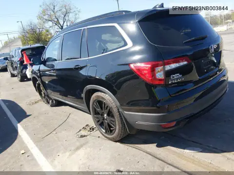 2022 Honda Pilot 2Wd Special Edition VIN 5FNYF5H23NB003844 фото 4