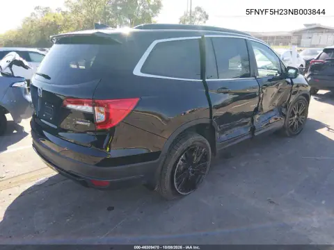 2022 Honda Pilot 2Wd Special Edition VIN 5FNYF5H23NB003844 фото 5