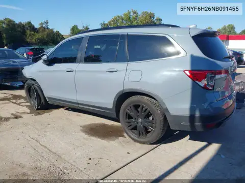 5FNYF6H26NB091455 — 2022 Honda Pilot, фото 3 с аукциона IAAI, Передняя часть