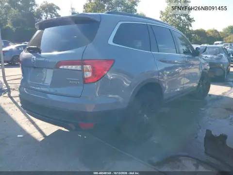 5FNYF6H26NB091455 — 2022 Honda Pilot, фото 4 с аукциона IAAI, Передняя часть