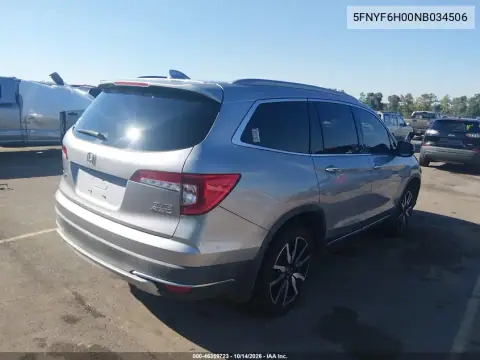 5FNYF6H00NB034506 — 2022 Honda Pilot, фото 5 с аукциона IAAI, Передняя часть