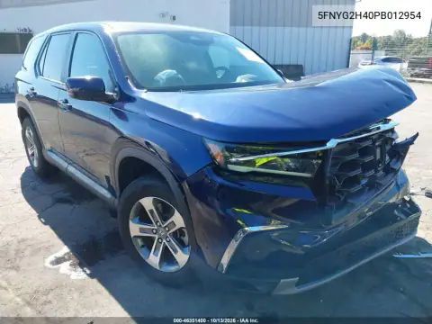 5FNYG2H40PB012954 — 2023 Honda Pilot, Передняя часть слева, фото до ремонта