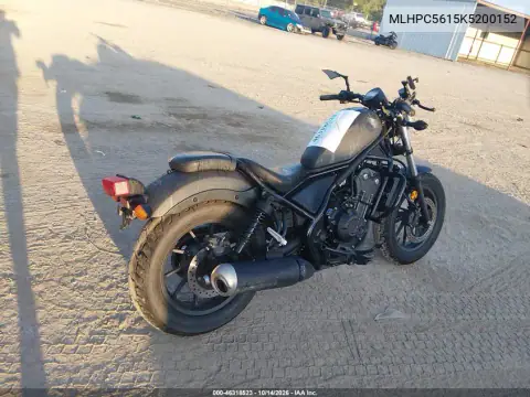 MLHPC5615K5200152 — 2019 Honda Rebel, Повреждения со всех сторон, фото до ремонта