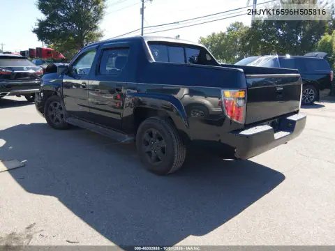 2006 Honda Ridgeline Rtl VIN 2HJYK16596H505816 фото 3