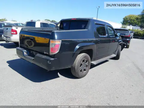 2006 Honda Ridgeline Rtl VIN 2HJYK16596H505816 фото 4