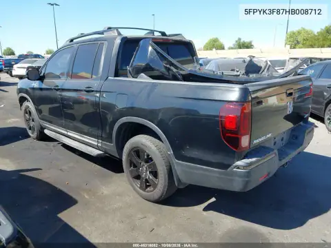 2017 Honda Ridgeline Black Edition VIN 5FPYK3F87HB008712 фото 3