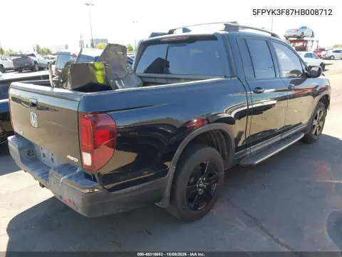 2017 Honda Ridgeline Black Edition VIN 5FPYK3F87HB008712 фото 4
