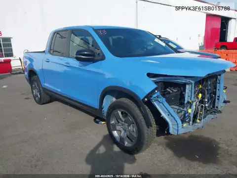 5FPYK3F61SB015788 — 2025 Honda Ridgeline, Передняя часть, фото до ремонта