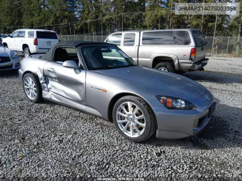 2007 Honda S2000 VIN JHMAP21407S003359 фото 2