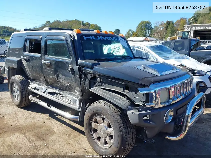 2006 Hummer H3 Suv VIN 5GTDN136568263757 фото 2