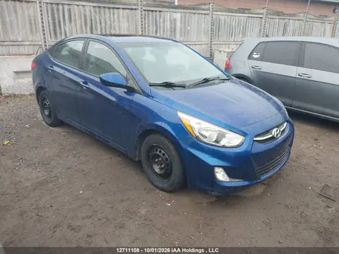 KMHCT4AE9FU889223 — 2015 Hyundai Accent GLS, Град (Hail), фото до ремонта