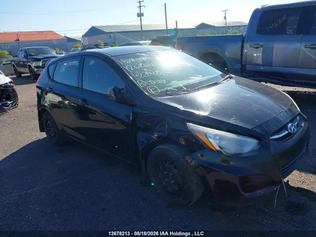 KMHCT5AE7FU235472 — 2015 Hyundai Accent L, Передняя часть (Front), фото до ремонта