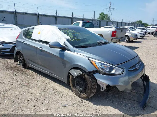 KMHCT5AE9HU354739 — 2017 Hyundai Accent SE, Передняя часть (Front), фото до ремонта