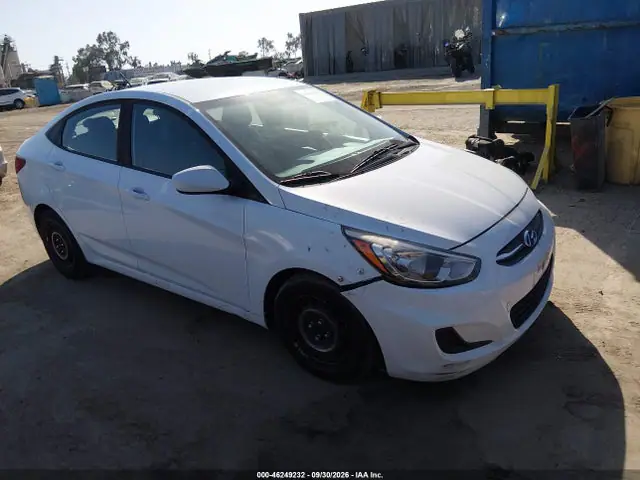 KMHCT4AE3HU272113 — 2017 Hyundai Accent SE, Передняя часть (Front End), фото до ремонта
