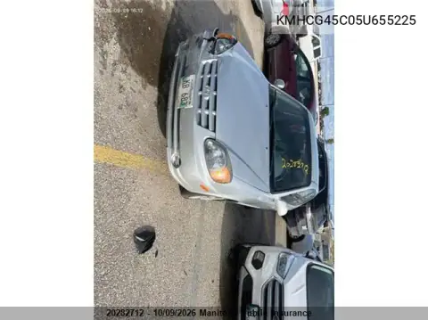 KMHCG45C05U655225 — 2005 Hyundai Accent, Передняя часть, фото до ремонта