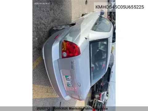 2005 Hyundai Accent Gl VIN KMHCG45C05U655225 фото 4