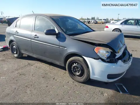 KMHCN4AC4AU479947 — 2010 Hyundai Accent, Передняя часть, фото до ремонта