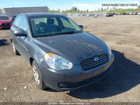 2011 Hyundai Accent VIN KMHCN4BCXBU574805 фото 2