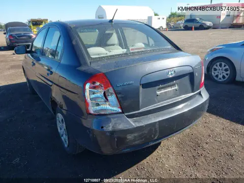 2011 Hyundai Accent VIN KMHCN4BCXBU574805 фото 4